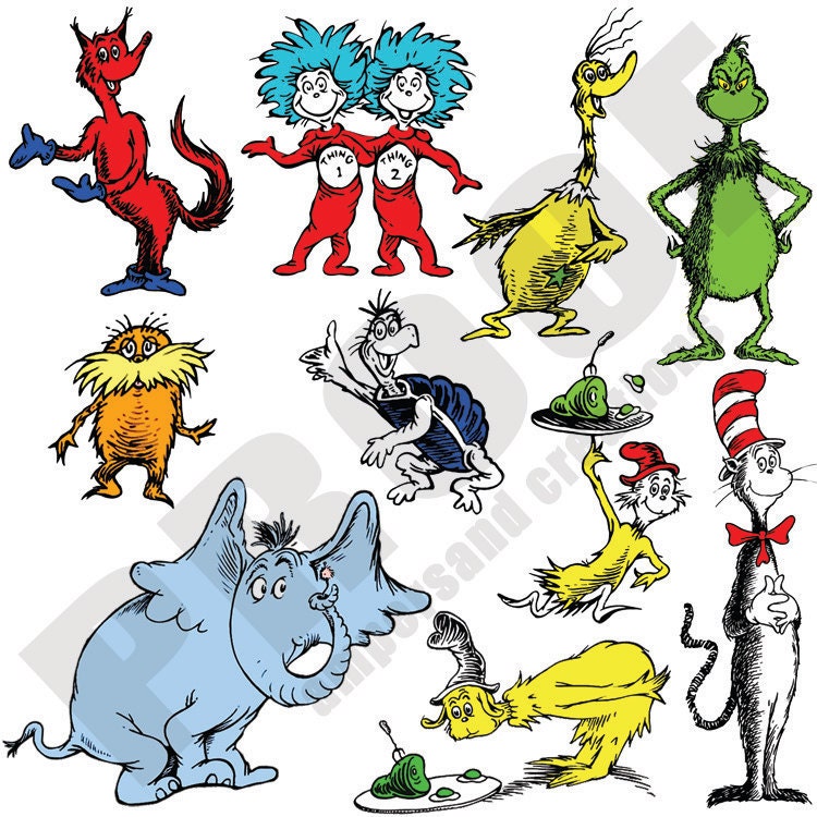 Dr Seuss Characters List With Pictures