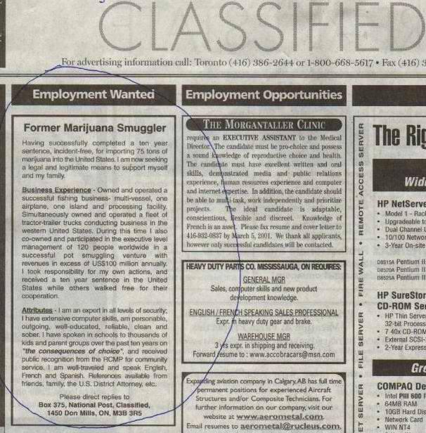 Newspaper Ads For Jobs