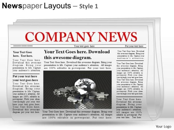 Newspaper Layout Template Free
